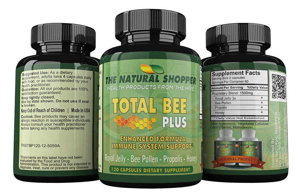 Total Bee Plus with Royal Jelly, Bee Pollen, Propolis and Honey