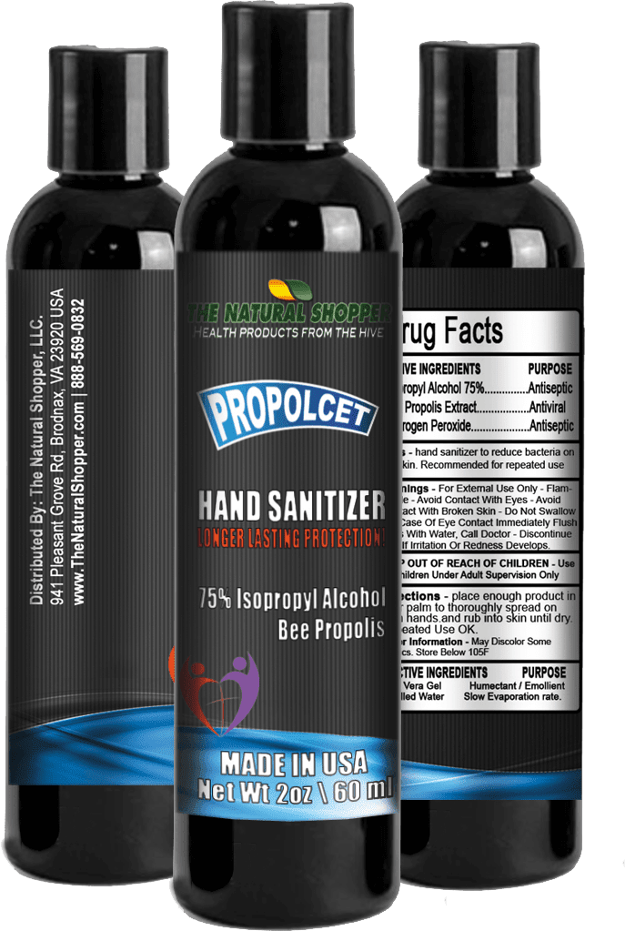 Hand sanitizer with propolis